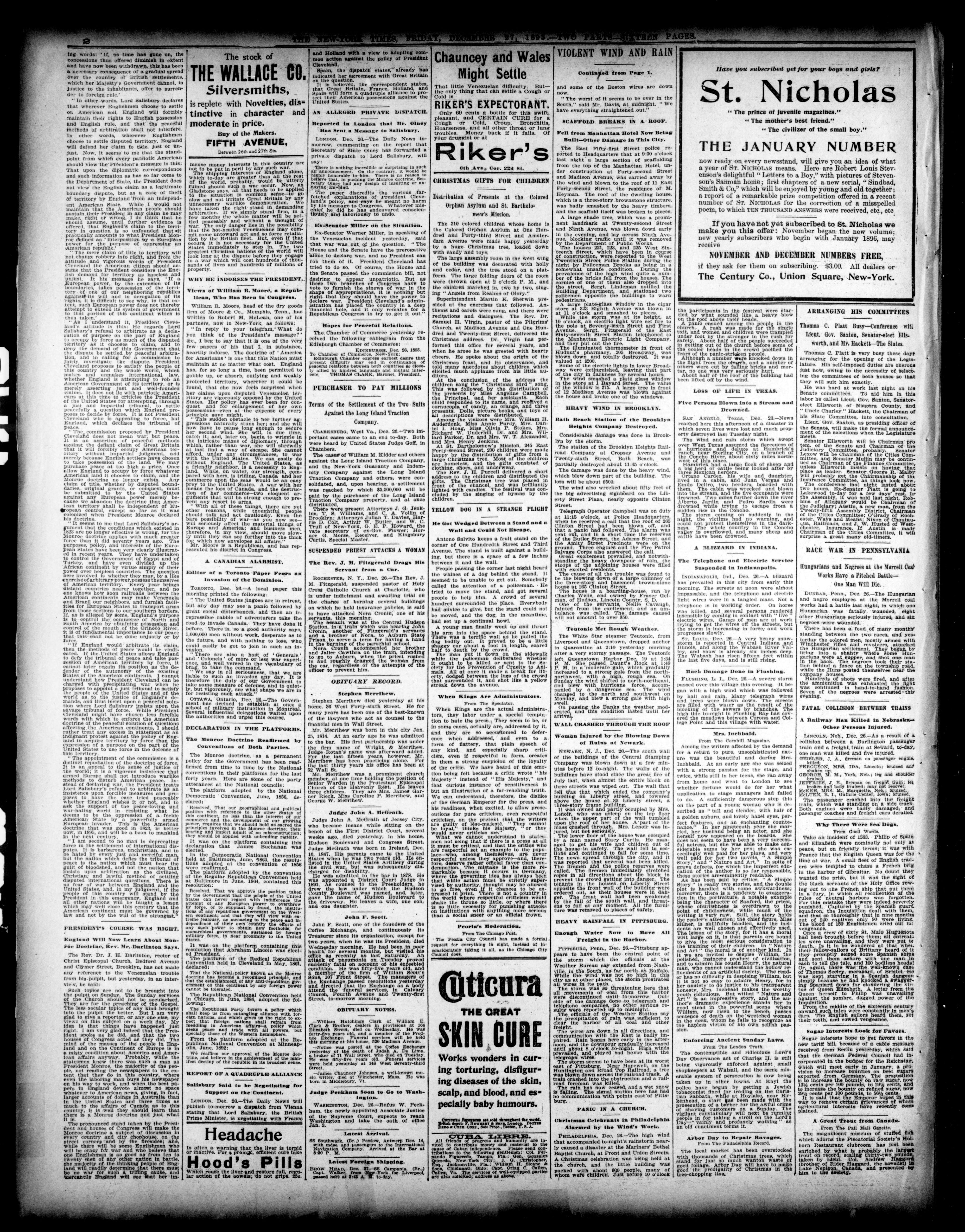 The New York Times 1895-12-27: Vol 45 Iss 13838 : Free Download 